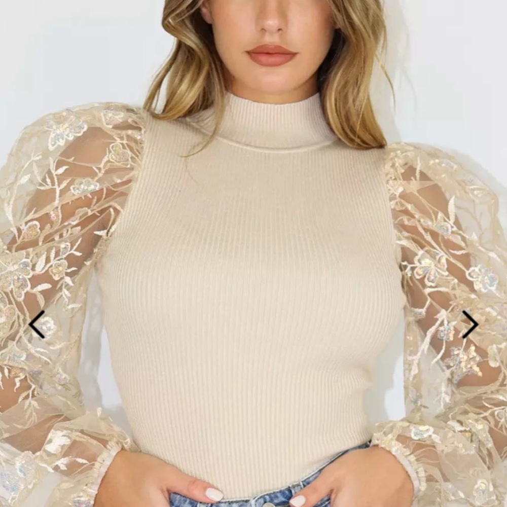 Puff sleeve top